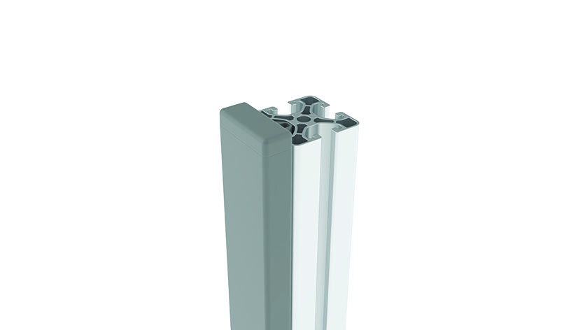 Profilé de protection côté et angle 40, rainure 8